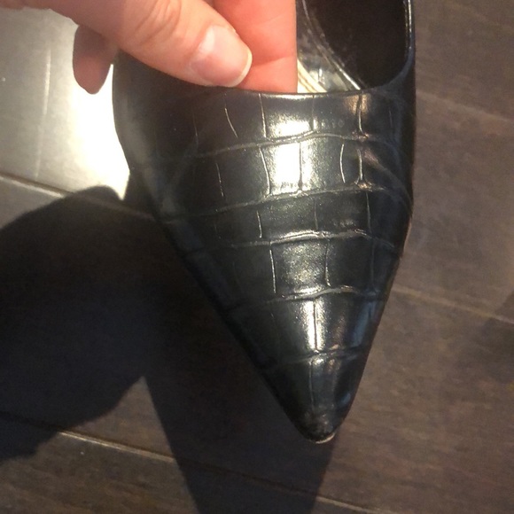 4” heeled Zara pumps bundle size 8/39 black, grey, chartreuse - Picture 13 of 13